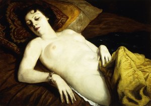 Sova naken med armband; Nu Couche au armband, 1930
