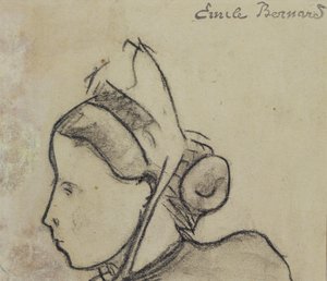 Studie av en bretonsk kvinna av Emile Bernard