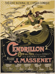 Affisch för Operan Cendrillon av Jules Massenet, 1899
