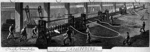 Smedjor i Franche Comte: valsverk. Factory of Fraisans, Jura (39)