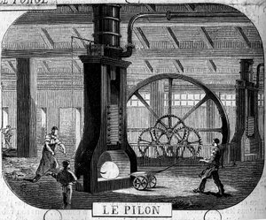 Smedjorna i Franche Comte: mortelstöten. Factory of Fraisans, Jura (39)