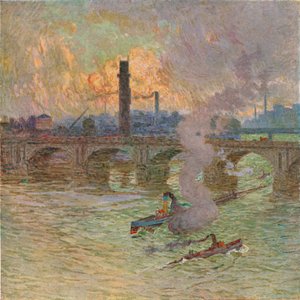 Ruggigt väder, c1917 av Emile Claus