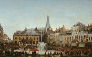 Ceremoni för invigningen av Lysens vatten i Tourcoing 1863, 1864