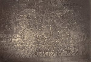 Basrelief från Grand Gallery of the Pagoda, 1866. av Emile Gsell