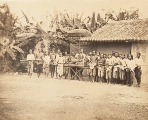 Kambodjansk prins och hans följe, 1866.