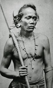 Vietnamesisk eller kambodjansk stamhövding, ca 1870-talet