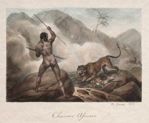 Afrikansk jägare av Emile Jean Horace Vernet