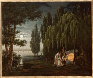 Vid överste Monginots grav av Emile Jean Horace Vernet