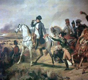 Napoleon vid slaget vid Wagram, 1800-talet. av Emile Jean Horace Vernet
