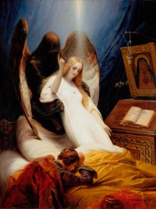 Dödens ängel, 1851. av Emile Jean Horace Vernet