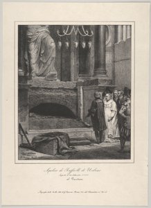 Rafaels grav, invigd 14 september 1833, Pantheon, Rom, 1833. av Emile Jean Horace Vernet
