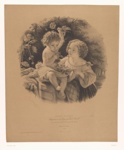 Barn som leker ute Les petits jardiniers (titel på objekt) Studier av utvalda artister (serietitel) Etudes choisies (serietitel på objekt)