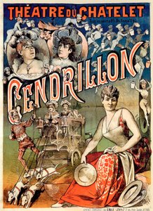 "Askungen eller den underbara toffeln", Theatre du Chatelet, Paris av Emile Levy