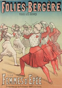 The Swordswomen (färg litho)