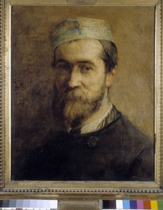 Porträtt av målaren Emile Loubon (1809-1863) av Gustave Ricard (1823-1873). Olja på duk