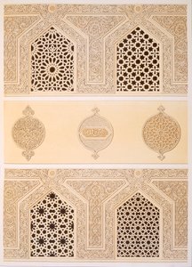 Tekih Cheik Hacen Sadaka, dvs Sultan Hassans begravnings- eller gravmoské, Kairo, 1800-talet (chromolitho)