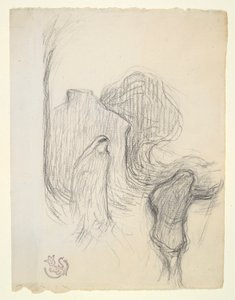 Studera för Mystic Landscape på Meudon av Emile Schuffenecker