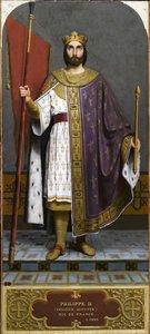Kung Filip II av Frankrike 1165-1223, 1840-talet.