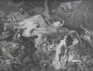 Sardanapalus, från Le Monde Illustré, 16 maj 1874. av Emile Thomas