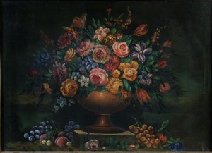 Vas med blommor