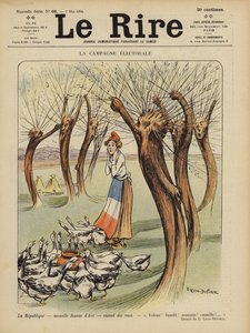 Valrörelsen. Illustration för Le Rire av Emilien Leon Jean Dufour