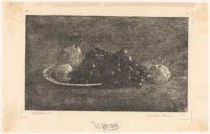 Skål med vindruvor och andra frukter