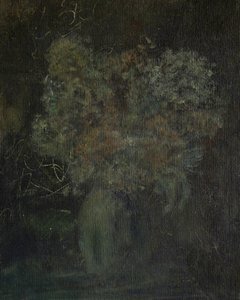 Mörkt blomsterstilleben