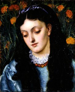 La Belle Jaune Girofle (olja på panel) av Emma Sandys