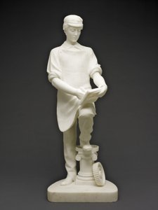 Maskinistlärling, ca 1859 (marmor) av Emma Stebbins