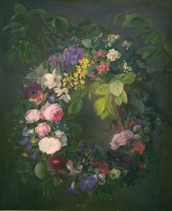 En krans av blommor av Emma Thomsen