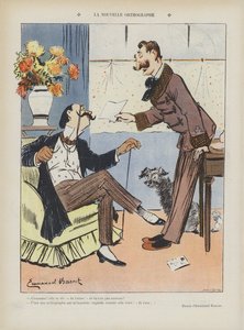 Den nya stavningen. Illustration för Le Rire