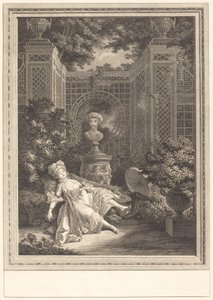 Middag av Emmanuel Jean Nepomucène de Ghendt after Pierre Antoine Baudouin