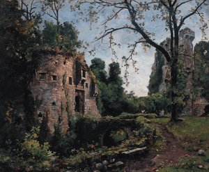 Bastion des Ormes, interiören av Château de Clisson av Emmanuel Lansyer