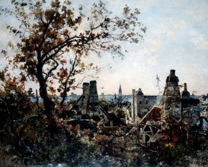 Tornet på Chevalot på kvällen, 1885 av Emmanuel Lansyer