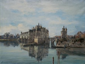Slottet i Chenonceau, augusti 1891 (olja på duk)