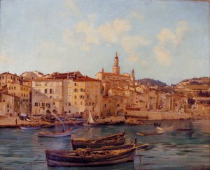 Hamnen i Menton 1891 (målning)