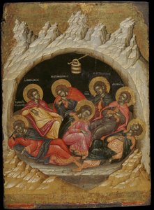 The Seven Sleepers of the Efesos (äggtempera på panel)