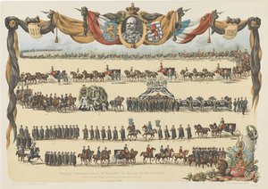 Högtidlig begravning av H.M. Willem III, kung av Nederländerna (...) 4 december 1890 (titel på objektet)