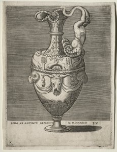 Ewer prydd med delfiner, 1543. av Enea Vico