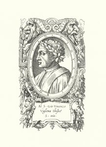 Giovanni Boccaccio, italiensk poet, romanförfattare och humanist av Enea Vico