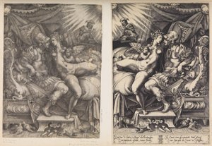 Mars och Venus, 1543. av Enea Vico