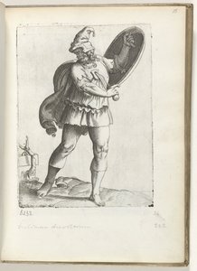 Spanska krijgsman ca. 1550 The Atttitudes of different Nations of Our Age (serietitel) av Enea Vico