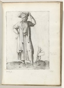 Spansk landman ca. 1550 Attityderna hos olika nationer i vår tid (serietitel) av Enea Vico