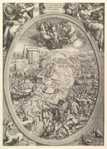 Slaget vid Mühlberg med Charles V:s armé som korsade floden Elbe, 1551.