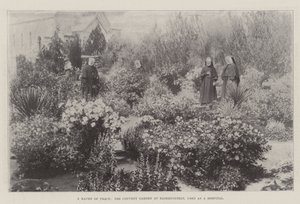 A Haven of Peace, klosterträdgården i Bloemfontein, använd som sjukhus av English Photographer