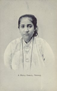 En malajisk skönhet, Penang (svartvitt foto) av English Photographer