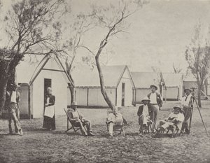 Ett gruvläger i Hannans, västra Australien av English Photographer