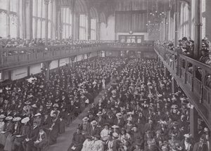 Ett missionsmöte i Church House, Westminster av English Photographer