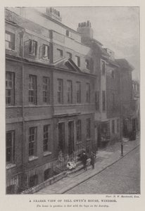En närmare vy av Nell Gwynn House, Windsor av English Photographer