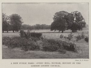 A New Public Park, Avery Hill, Eltham, köpt av London County Council av English Photographer